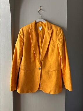 Linen Blend Blazer, Size 4